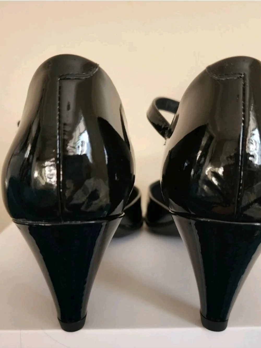 🌺ECCO Women's Shape 45 Pointy Sleek Maryjane Pump, Black, Size 7 NWOB - Picture 11 of 12